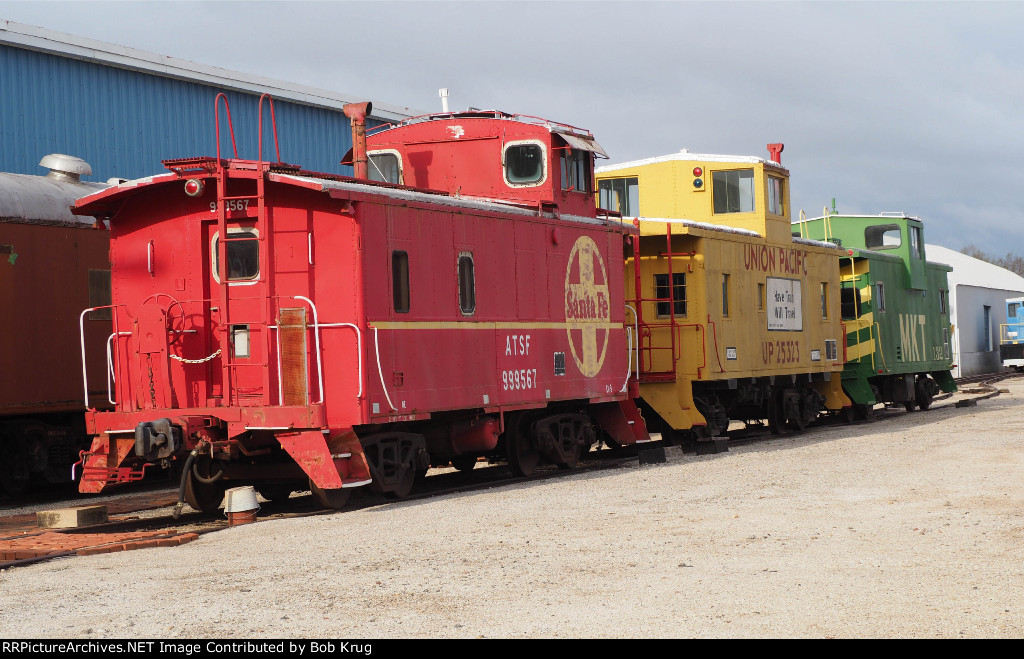 Santa Fe, Union Pacific, and Katy Cabooses at the RR Museum of Oklahoma